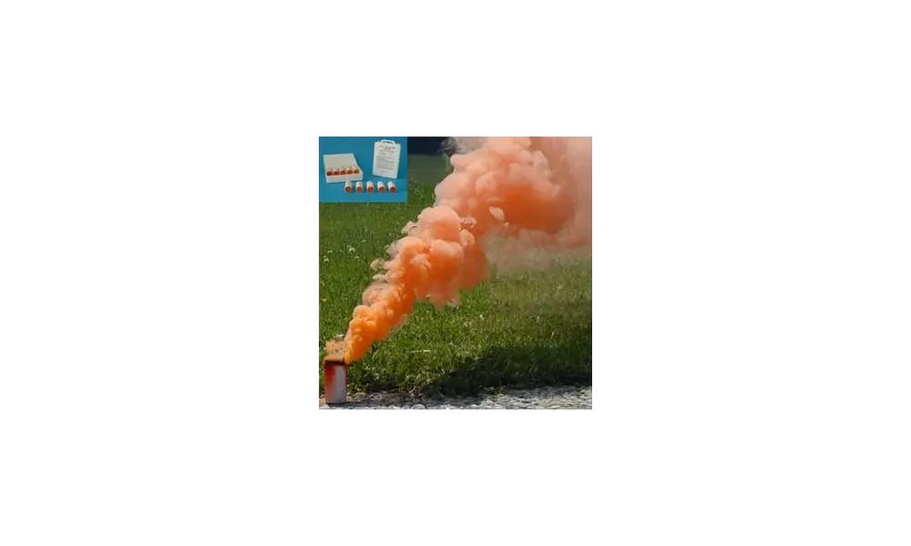 10x Orange smoke AX-9 (18mm diameter) model rocketry