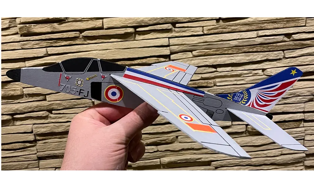 Alpha Jet Model Rocket Glider do silników TSP