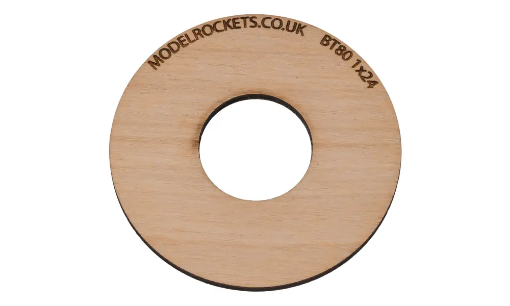 2x BT80 (65mm) 1x24mm centering ring (3mm plywood), Other product options: BT80 1x24mm model rocketry
