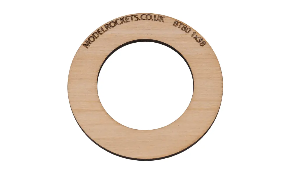 2x BT80 (65mm) 1x38mm centering ring (3mm plywood), Other product options: BT80 1x38mm model rocketry