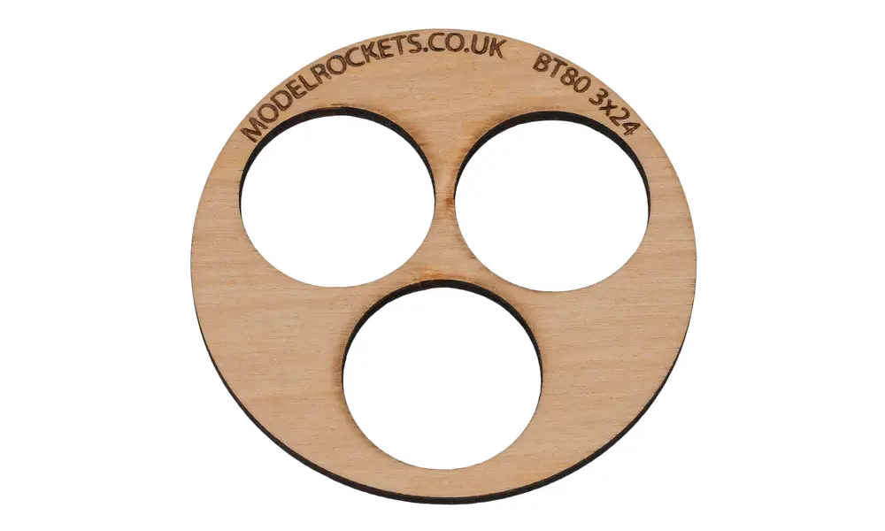 2x BT80 (65mm) 3x24mm centering ring (3mm plywood), Other product options: BT80 3x24mm model rocketry