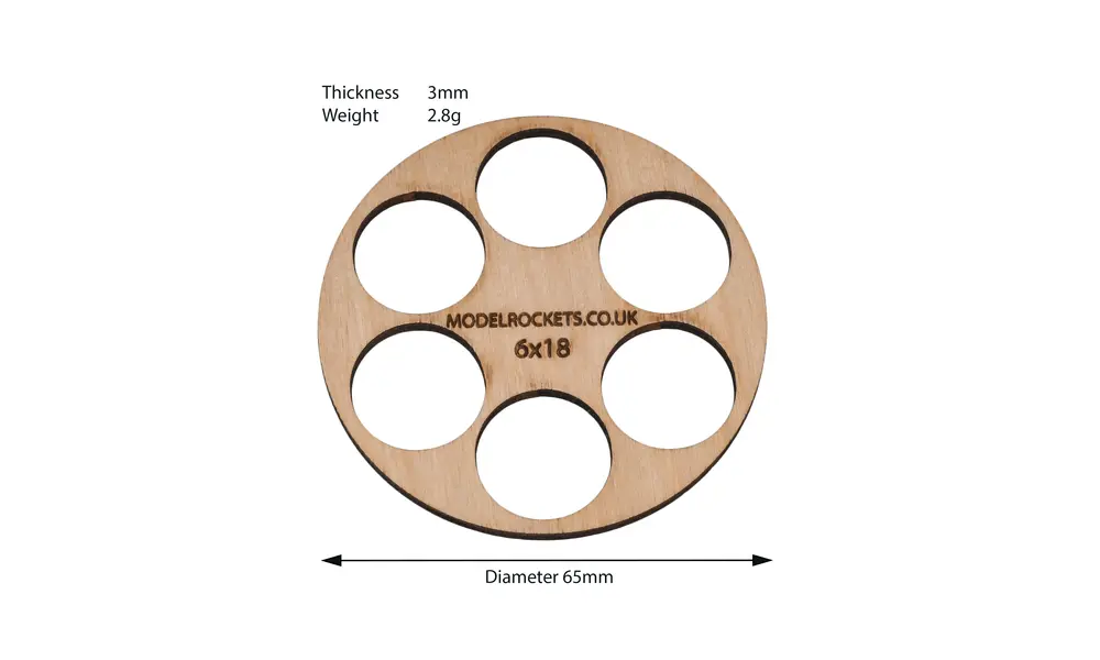 2 anelli di centraggio BT80 (65 mm) 6x18 mm (compensato da 3 mm), Opzioni del prodotto: BT806x18mm, 2 image