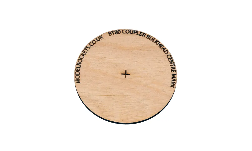 2x BT80 63.5mm coupler bulkhead with centre mark (3mm plywood), Other product options: BT80 coupler bulkhead centre mark model rocketry