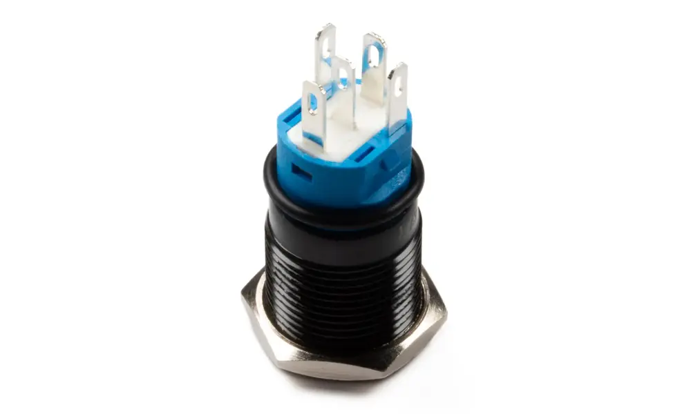 Metalen verlichte knop 16mm montagegat IP67 waterdicht, 3 image