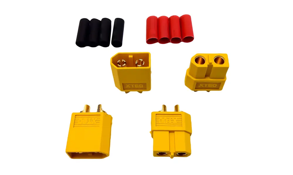 XT60 Connectorset met krimpkous, 2 paar