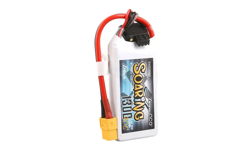 Batería de litio G-Tech 2S 7,4 V 1300 mAh 30 C Soaring con conector XT60, 2 image