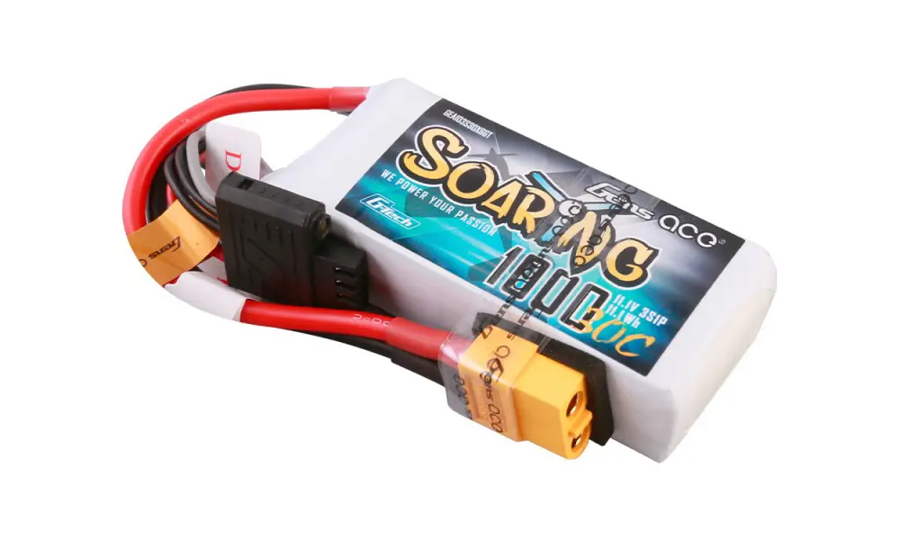 Li-Po G-Tech 3S 11.1V 1000mAh 30C Soaring with XT60 model rocketry