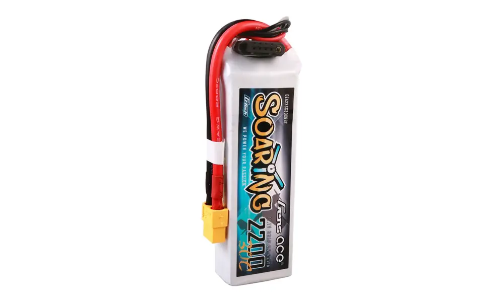 Li-Po G-Tech 3S 11.1V 2200mAh 30C Soaring with XT60, 4 image model rocketry