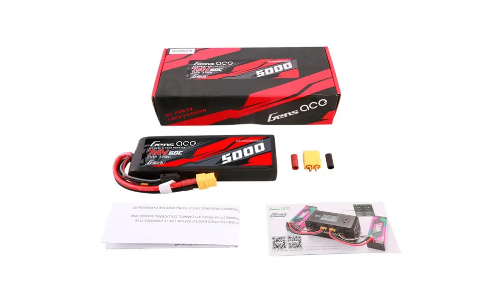 Li-Po G-Tech Auto 2S 7,4V 5000mAh 60C mit XT60, 2 image