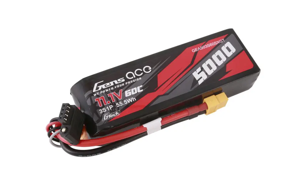 Batería de litio para coche G-Tech 3S 11,1 V 5000 mAh 60 C con XT60 Short, 4 image