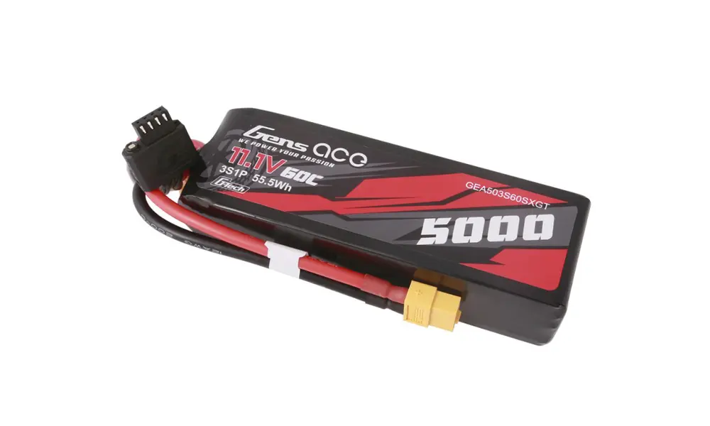 Batería de litio para coche G-Tech 3S 11,1 V 5000 mAh 60 C con XT60 Short
