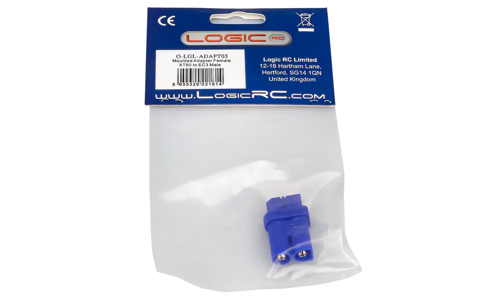 Formowany adapter żeński XT60 do męskiego EC3