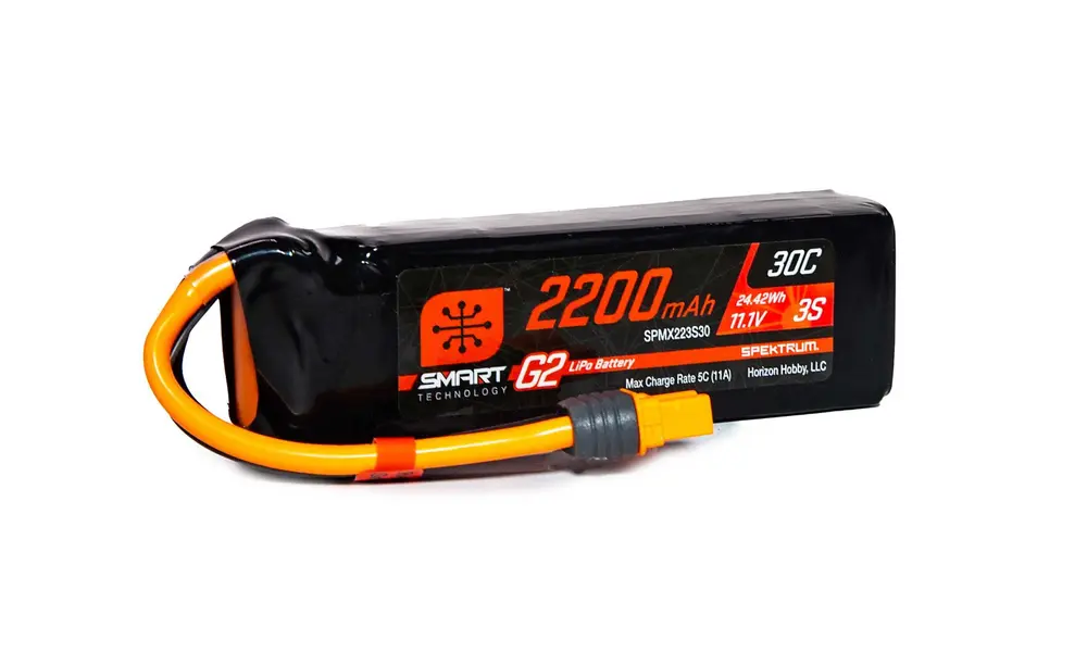 2200mAh 3S 11.1V SMART G2 30C IC3 model rocketry