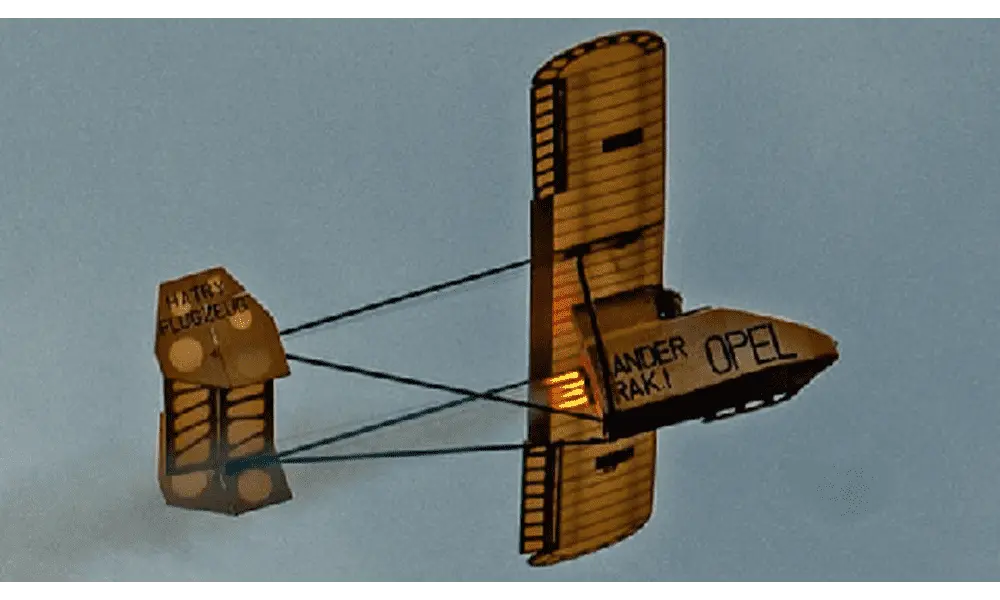 Opel Sander RAK 1 rocket powered RC plane glider, 3 image model rocketry