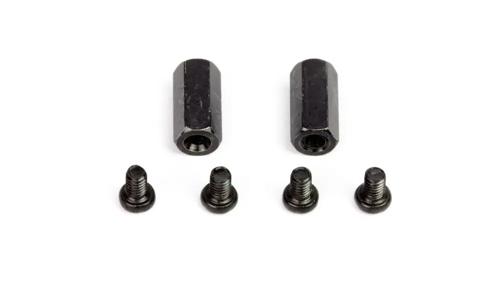 Distanziali M2.5 da 10 mm per Pi HAT - Placcati neri - Confezione da 2, 2 image