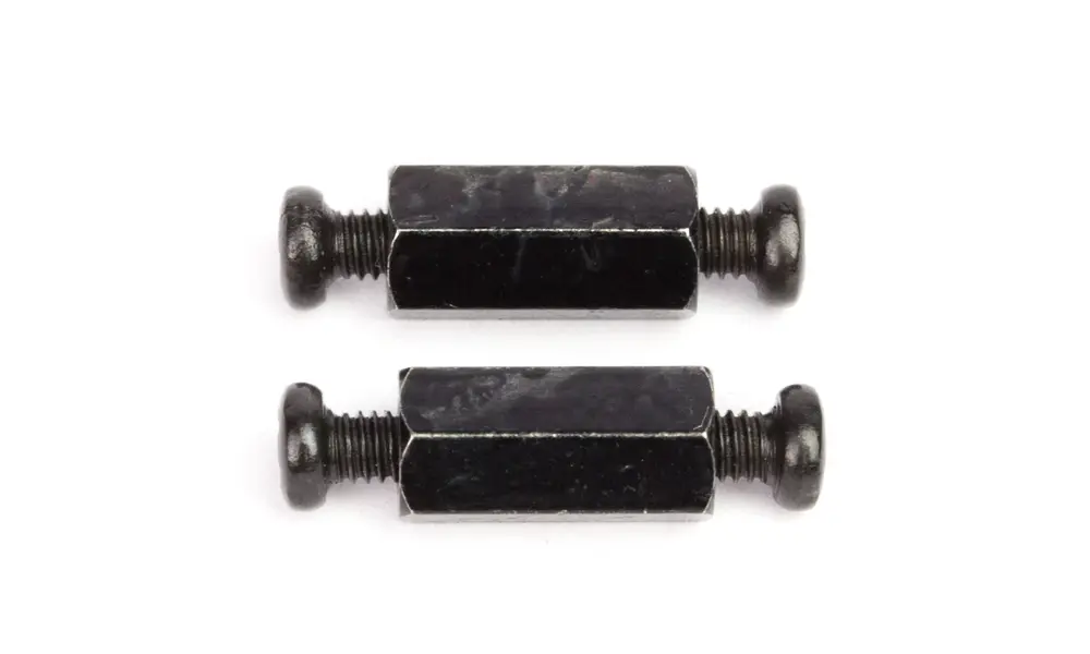 Distanziali M2.5 da 10 mm per Pi HAT - Placcati neri - Confezione da 2