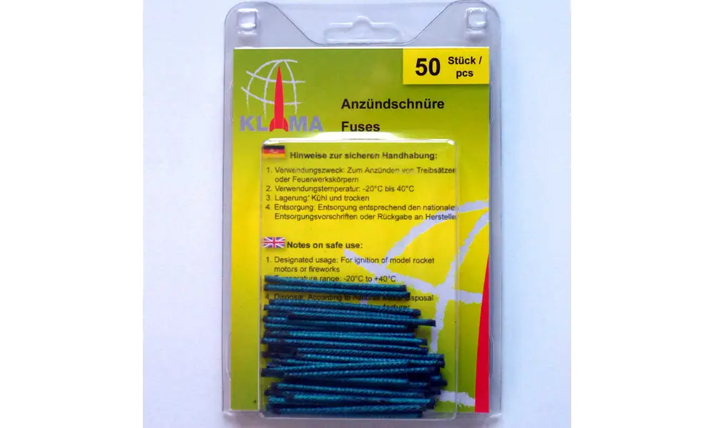 Klima ignition cords/fuses - 50 pack model rocketry