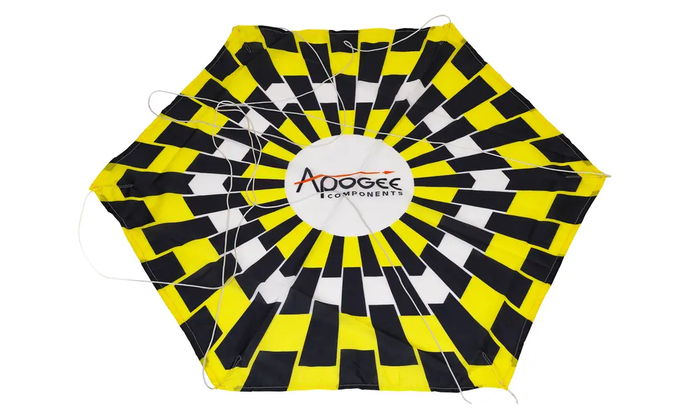 Parachute en nylon ripstop fin imprimé de 24 pouces