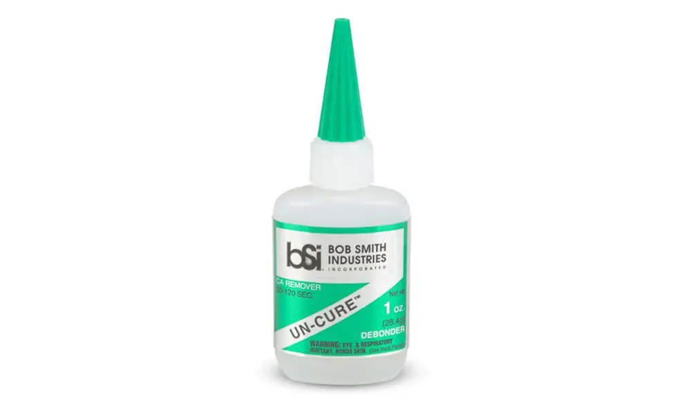 BSI un-cure CA debonder 1oz, Other product options: BSI 1oz CA Debonder model rocketry