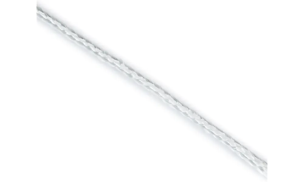 3mm white fire rope 550C resistant glass fibre model rocketry