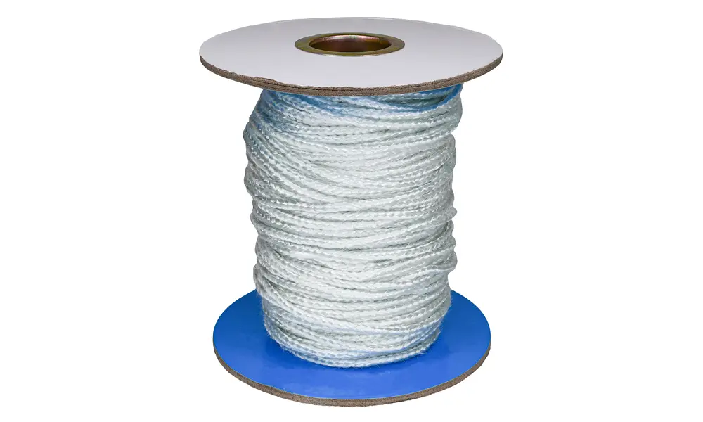 3mm white fire rope 550C resistant glass fibre, 2 image model rocketry