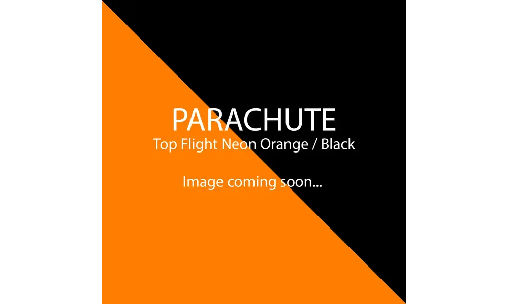 120" orange fluo et noir bicolore 1,7 oz parachute en nylon ripstop topflight norme TFR, Options du produit: 120" Orange Néon et Noir