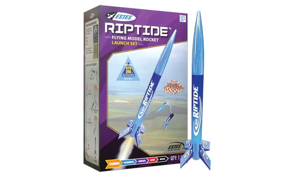 Paquete doble Riptide & Wizard con 6 motores y materiales de construcción: kit de cohete listo para volar y construible, 10 image