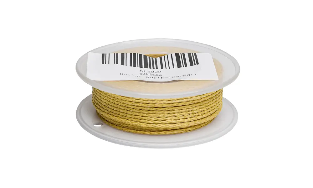 1.3mm 90m (300ft) Kevlar cord shock line braided 136Kg (300lb) model rocketry