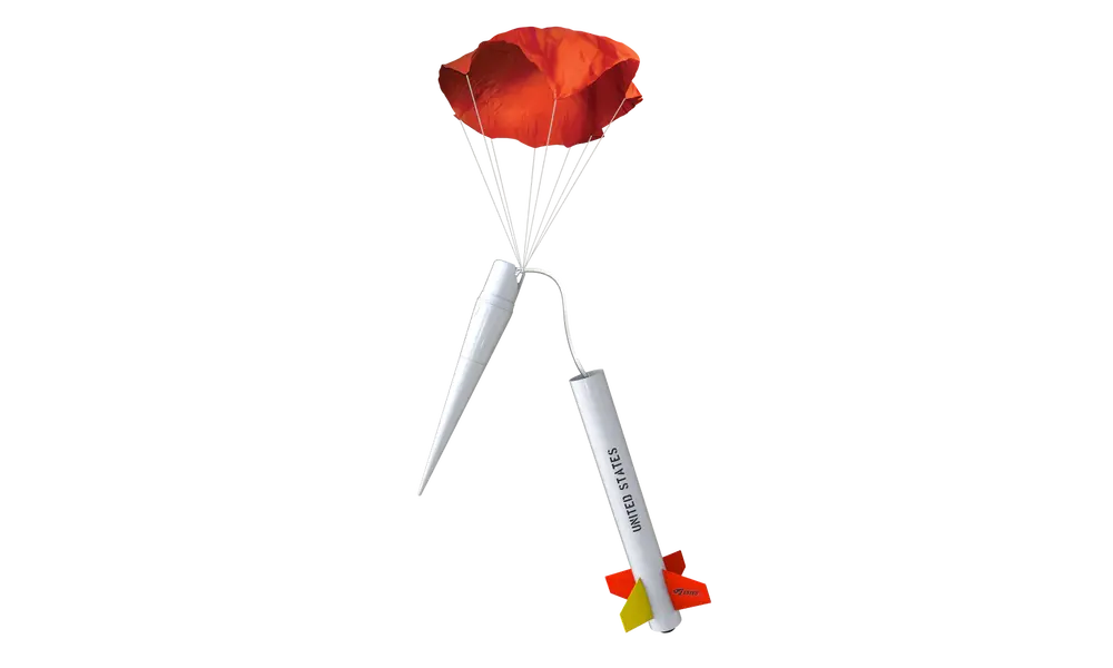 Nike smoke Pro series II model rocket kit, 5 image model rocketry