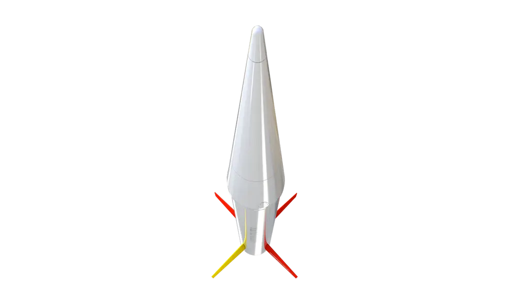 Nike smoke Pro series II model rocket kit, 6 image model rocketry