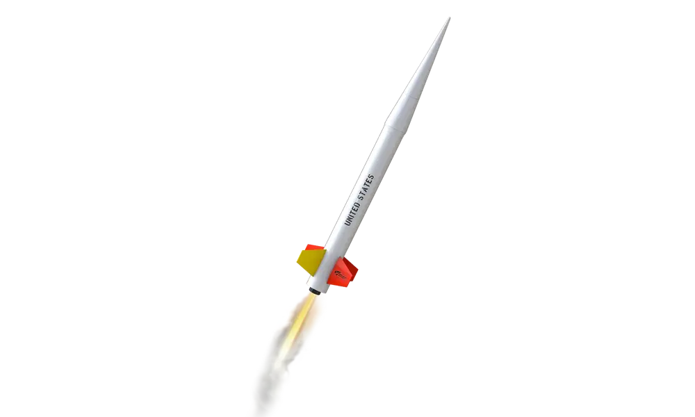 Nike smoke Pro series II model rocket kit, 2 image model rocketry