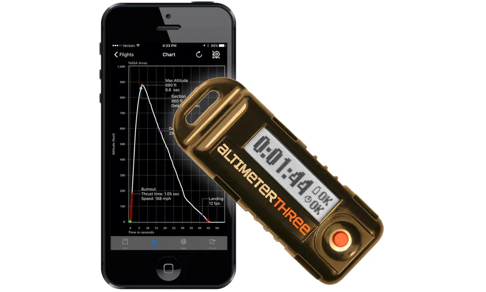 USED (Grade A) - Jolly logic altimeter THREE up to 9000m (29,500ft) model rocketry