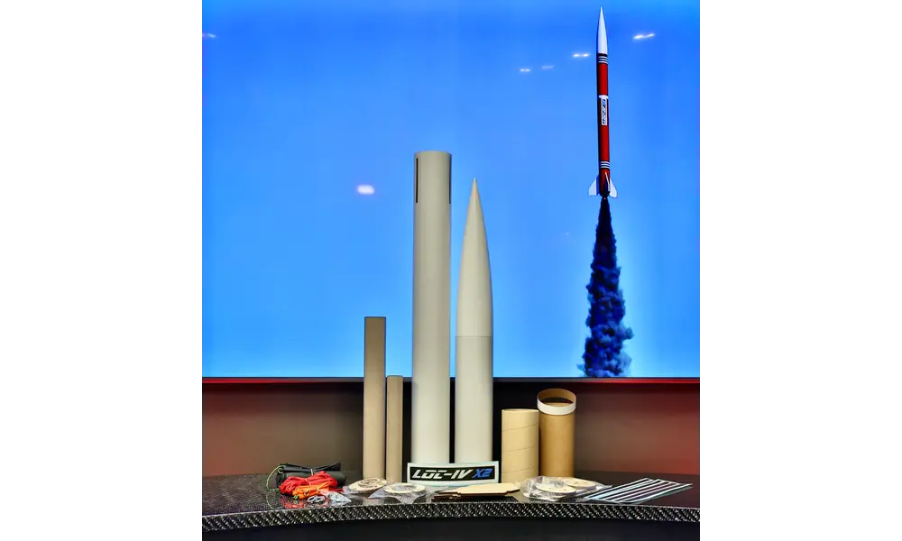 LOC-IV X2 Loc precision model rocket kit, 8 image model rocketry