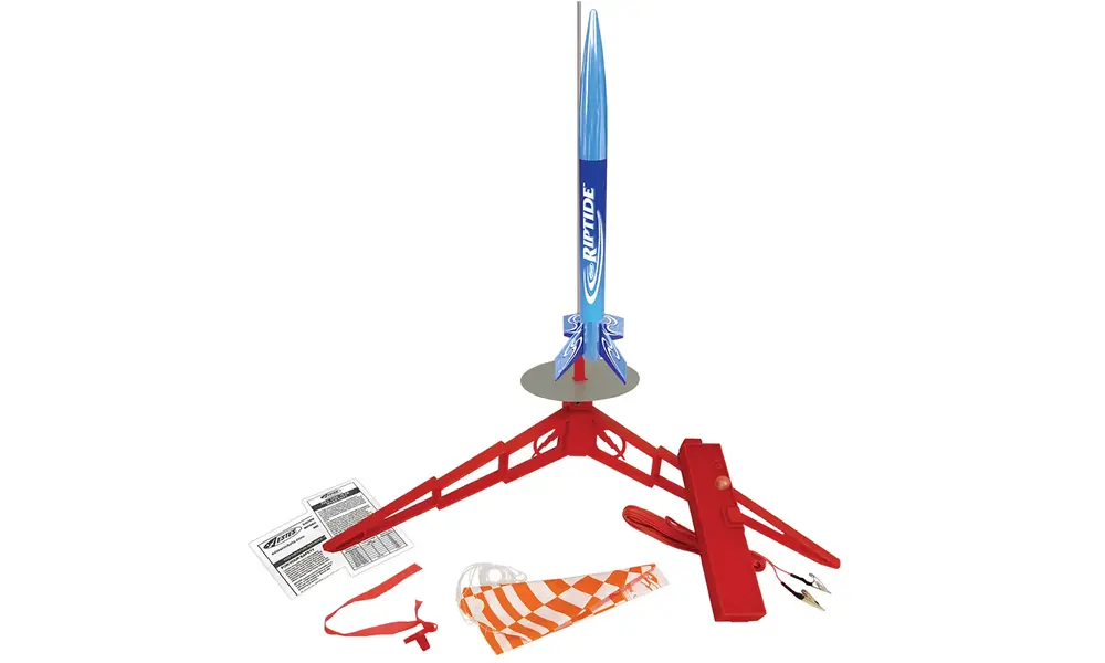 Riptide & Wizard dual pack with 6 motors and building supplies - Ready to fly and constructable rocket kit, 6 image model rocketry
