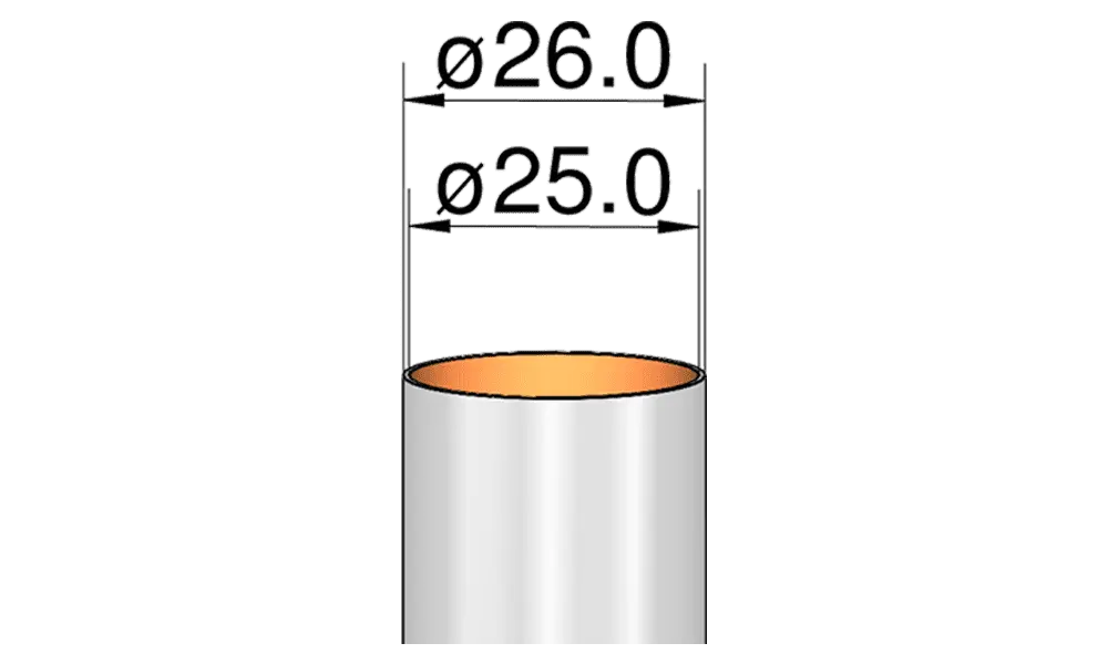 Body tube 26mm x 200mm airframe Klima, 2 image model rocketry