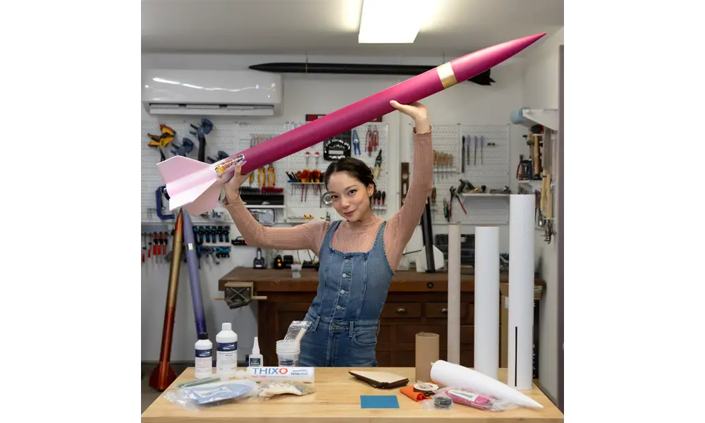 Miss Fire rocket kit - 3.1" - Xyla Foxlin model rocketry