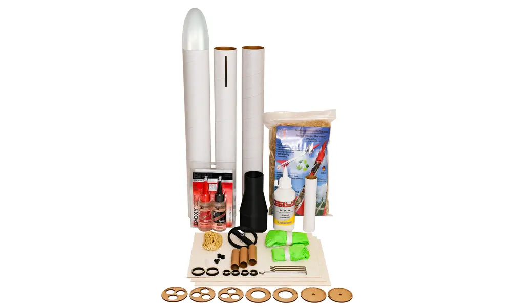 UKROC 2025 Starter kit of bits - BT70 / BT80 with 3x18mm or 1x29mm motor mount options. (25), 16 image model rocketry