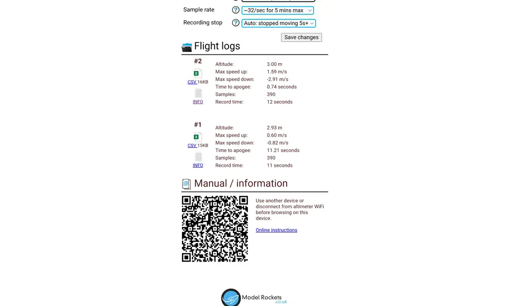 Black Kite Altimeter, ready to fly logging development altimeter with WiFi and advanced settings, 7 image model rocketry