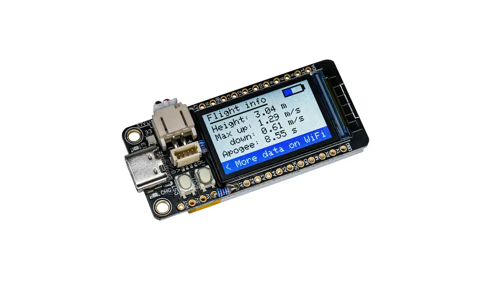 Black Kite Altimeter, ready to fly logging development altimeter with WiFi and advanced settings, 2 image model rocketry