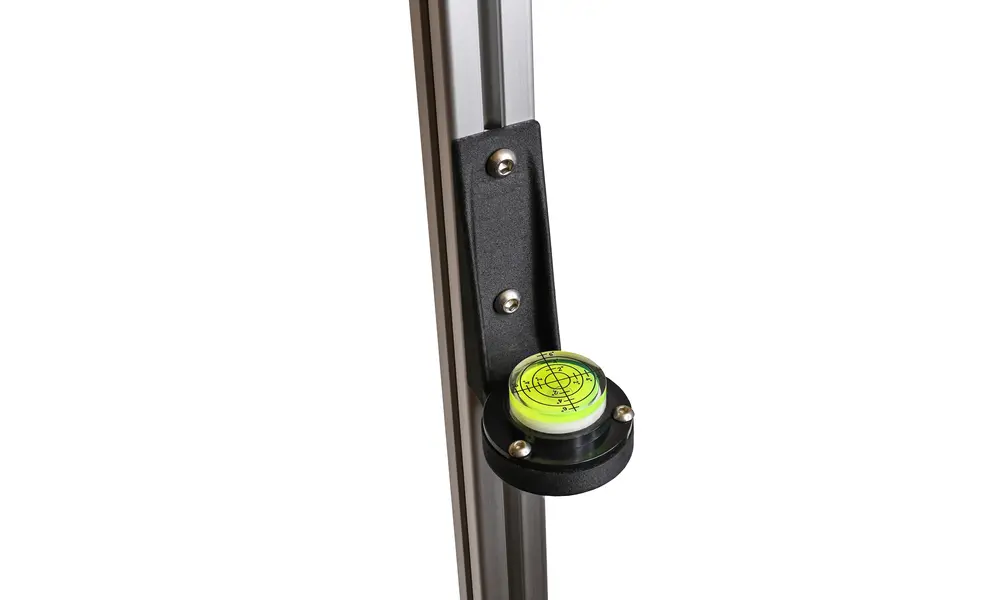 Auf einer Schiene montierte 50-mm-Wasserwaage – präzise Startnivellierung von 0–6 Grad in jede Richtung., Produktoptionen: 50mm Rail bubble level