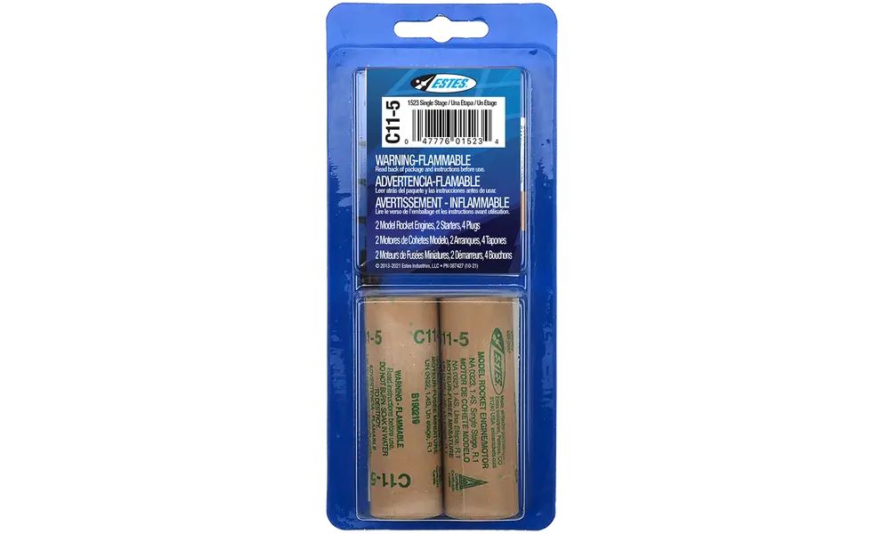 Estes C11-5 model rocket motors (2 pack) 24mm engines model rocketry