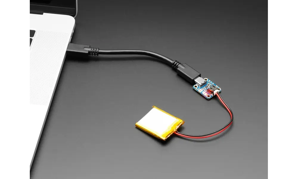 Cargador Micro-Lipo de Adafruit para batería LiPoly con conector USB tipo C, 2 image