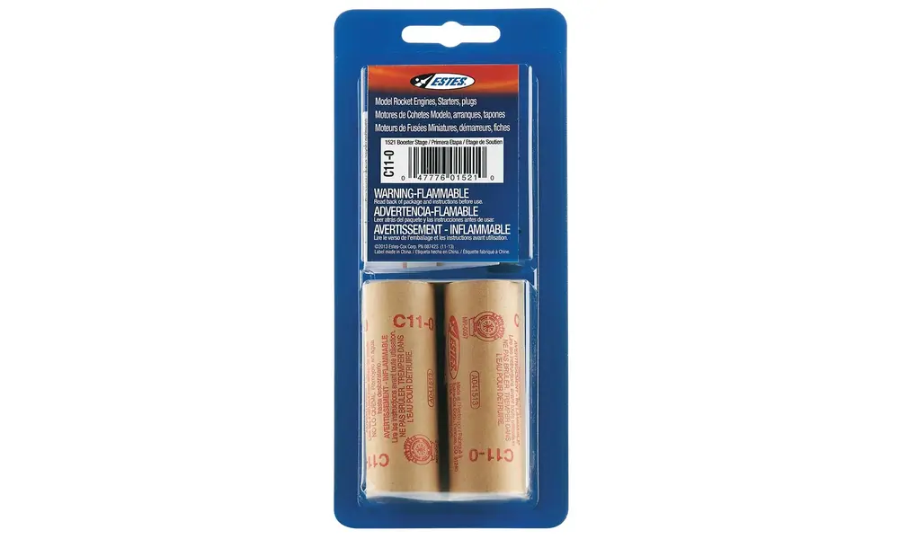 Estes C11-0 model raketmotorer (2-pak) 24 mm motorer - boostertrin model rocketry