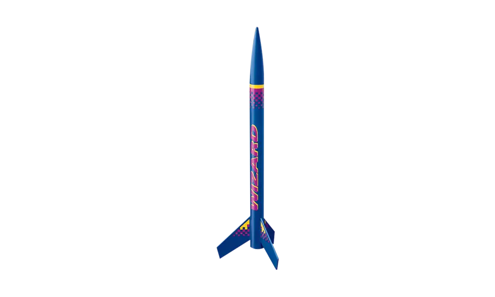 Model rakety Estes Wizard - úroveň dovednosti 1, 18mm montáž střídavých raketových motorů