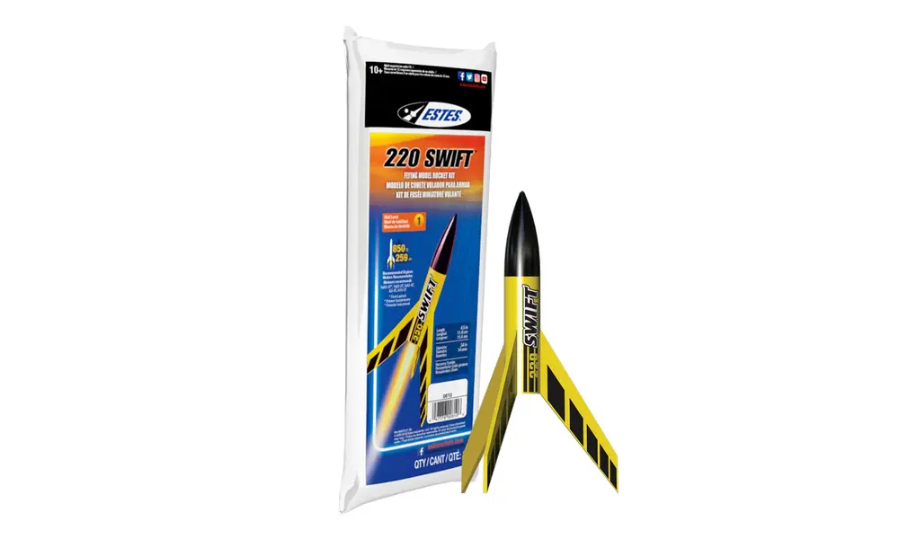 Estes 220 Swift model rocket kit - skill level 1,14mm small but fast! model rocketry