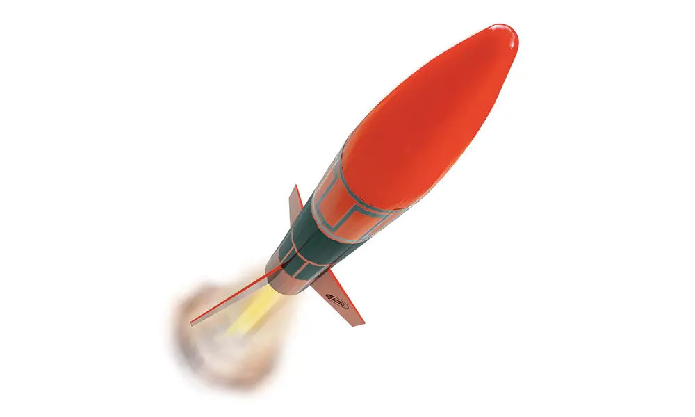 Estes Alpha III rakettmodellbyggesett - klassisk - enkel å montere - AC-motorer, 2 image model rocketry