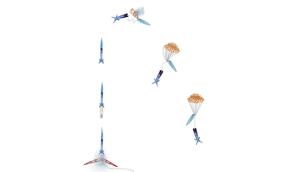 Set de lanzamiento Deluxe Riptide listo para volar: incluye 3 motores, guata y baterías - Estes, 8 image