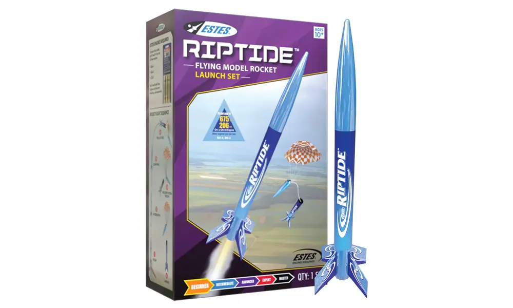 Ensemble de lancement Deluxe Riptide Prêt à voler - Comprend 3 moteurs, ouate et batteries - Estes, 3 image