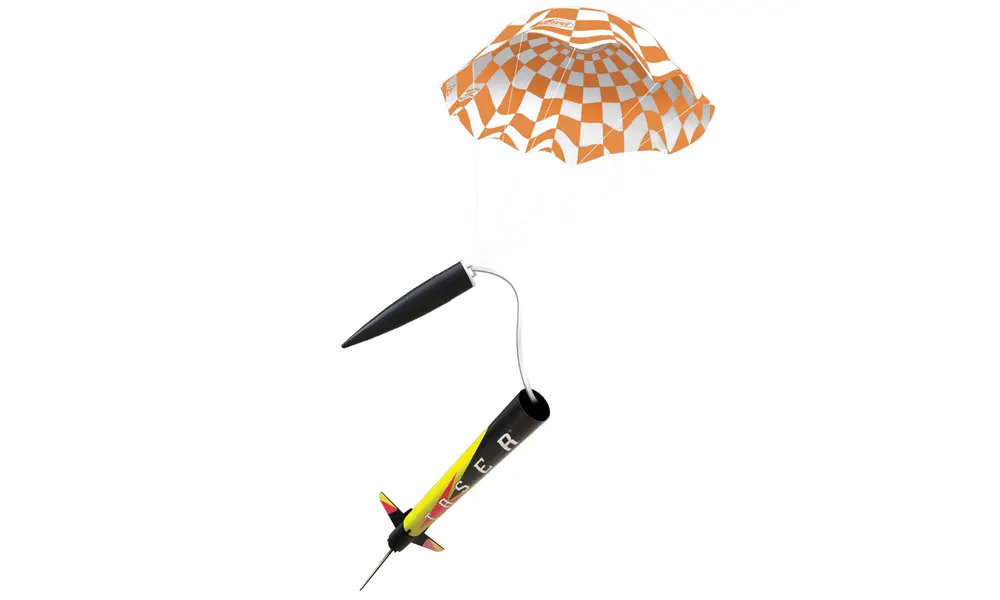 Deluxe Taser Klar til å fly avfyringssett - inkluderer 3 motorer og vatt - Estes, 6 image model rocketry