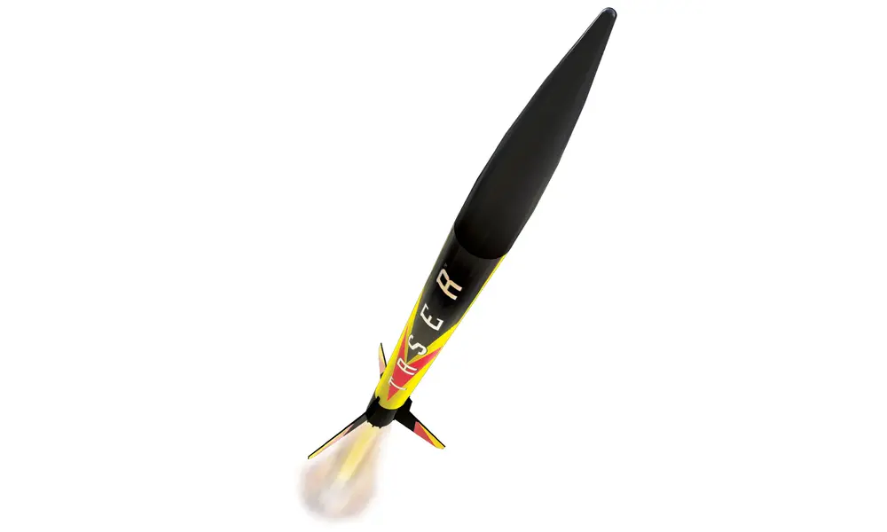 Deluxe Taser Klar til å fly avfyringssett - inkluderer 3 motorer og vatt - Estes, 4 image model rocketry